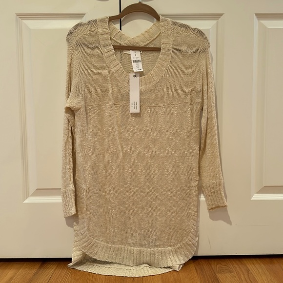 NWT LF Millau Cream Hi/Low Sweater - Picture 4 of 8
